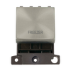 Click Scolmore MiniGrid 20A Double-Pole Ingot Freezer Switch Satin Chrome - MD022SC-FZ