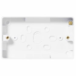 BG Nexus White 2 Gang Double Surface Pattress Box 32MM - 892
