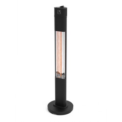 Devola Platinum 1.6kW Floor Standing Patio Heater with Remote Control IP65 Black - DVPH16PFSB
