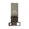 Click Scolmore MiniGrid 13A Double-Pole Ingot Wine Cooler Switch Black Nickel - MD018BN-WC