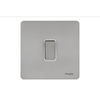 Schneider USFP 16AX 1G Intermediate Switched White Insert Stainless Steel - GU1414WSS
