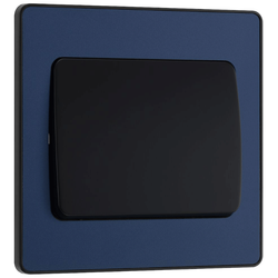 BG Evolve Matt Blue Single Light Switch 20A 16AX 2 Way Wide Rocker - PCDDB12WB
