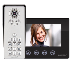 ESP Aperta Colour Video Door Kp Kit (Black Mon) - APKITKPBLK