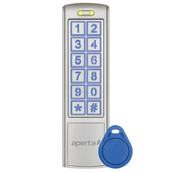 ESP Aperta Silver Proximity/Code Entry Keypad C/W 10 Tags - EZTAG3