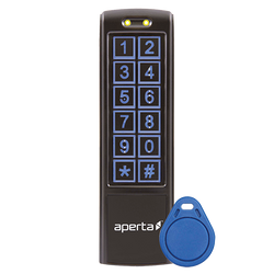 ESP Aperta Black Proximity/Code Entry Keypad C/W 10 Tags - EZTAG3B