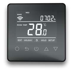 Heat Mat Wi-Fi Touch-Button Thermostat 15A - HC90-BLK-WIFI