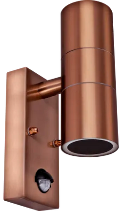 Luceco Azurar GU10 Up/Down Light with PIR - Copper - LEXDSSUDPIRCP