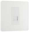 BG Evolve Pearl White Single Master Telephone Socket - PCDCLBTM1W