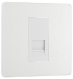 BG Evolve Pearl White Single Master Telephone Socket - PCDCLBTM1W