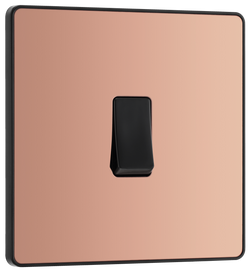 BG Evolve Polished Copper Single Intermediate Light Switch 20A 16AX - PCDCP13B