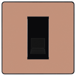 BG Evolve Polished Copper Single Master Telephone Socket - PCDCPBTM1B