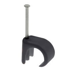 UniCrimp Q-CRIMP Black Cable Clips for 22-26mm Round Cable (Pack of 50) QRC17