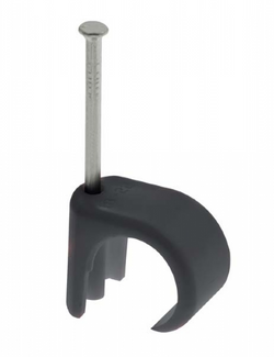 UniCrimp Q-CRIMP Black Cable Clips for 3-5mm Round Cable (Pack of 100) QRC2B