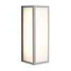 Forum Thetis Opal Glass Panel E27 Box Lantern - Silver - ZN-38354-SIL