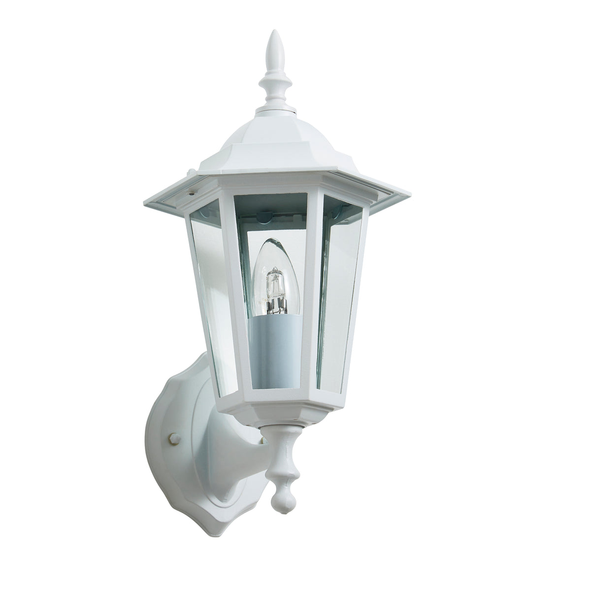 Forum Libourne 6 Panel E27 Traditional Wall Lantern - White - ZN-38605 ...