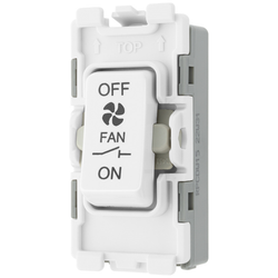 BG Evolve Grid 10A Triple Pole Fan Isolator - White - RPCDW15