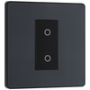 BG Evolve Matt Grey 200W Single Touch Dimmer Switch 2-Way Secondary - PCDMGTDS1B