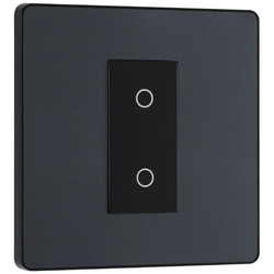 BG Evolve Matt Grey 200W Single Touch Dimmer Switch 2-Way Secondary - PCDMGTDS1B
