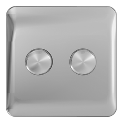 Schneider LSD Dimmer - 2G 2W 250W/VA - Polished Chrome - GGBL6022CPCS