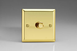 Varilight 1-Gang 2-Way Push-On/Off Rotary LED Dimmer 1 x 0-120W - JVP401
