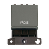Click Scolmore MiniGrid 20A Double-Pole Ingot Fridge Switch Black Nickel - MD022BN-FD
