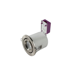 Robus Starling 50W Mains Voltage Die Cast Fire Rated Downlight, Ip20, 106MM, Brushed Chrome, Dimmable, Directional - RSF208-13
