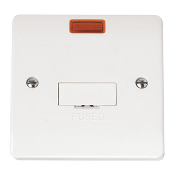 Click Scolmore Mode 13A Un-Switched Fused Spur Polar White - CMA653