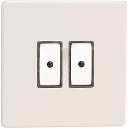 Varilight 2-Gang V-Pro Eclique2 Touch/Remote Control LED Dimmer - Premium White - JDQE102S