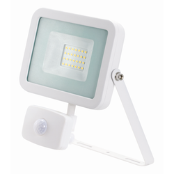 JCC 20W LED Floodlight with PIR IP65 Alu 4000K White - JC090004