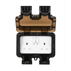 Knightsbridge Smart IP66 13A 2G Outdoor Socket - OP9KW