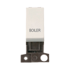 Click Scolmore MiniGrid 13A Double-Pole Ingot Boiler Switch Polar White - MD018PW-BL