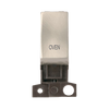 Click Scolmore MiniGrid 13A Double-Pole Ingot Oven Switch Satin Chrome - MD018SC-OV
