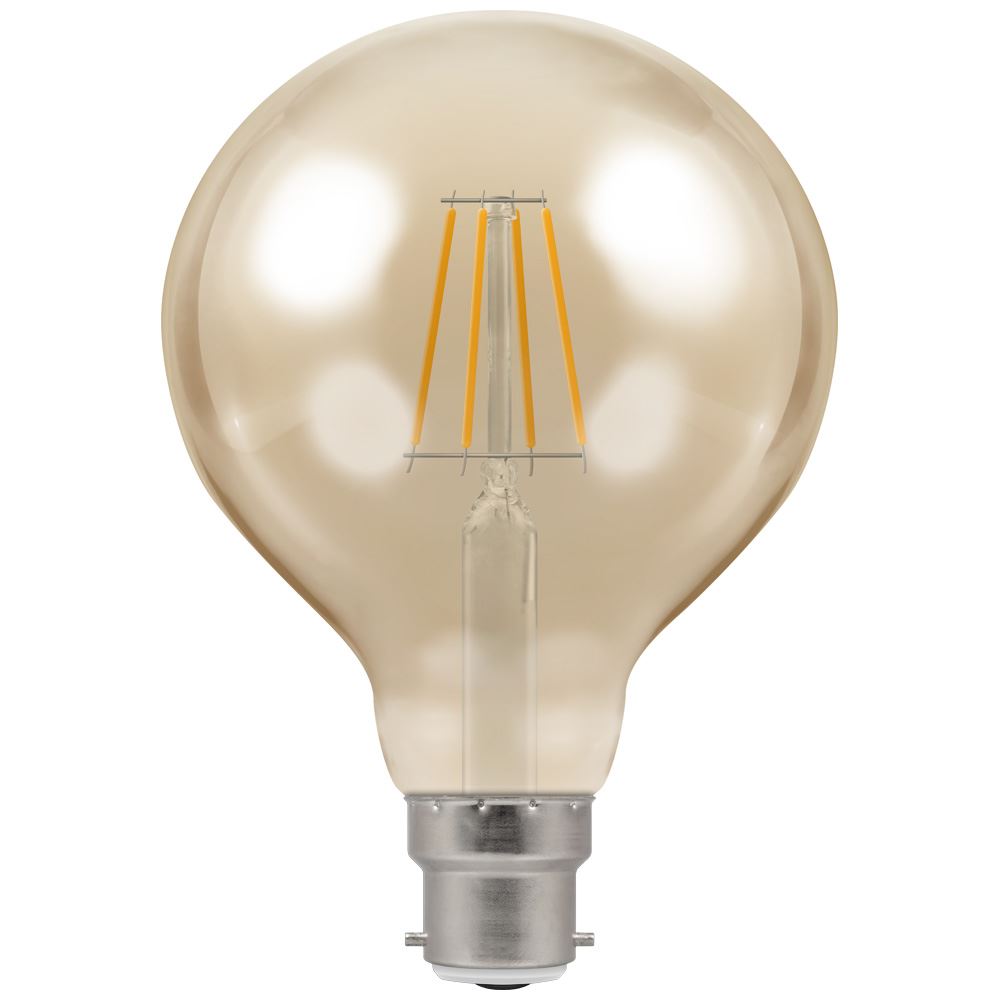 LED Globe G95 BC B22 Filament Antique 5W Dimmable Extra Warm