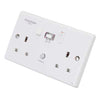 Greenbrook PowerBreaker RCD Twin Switch Socket White 10mA Pas - K22-WP10