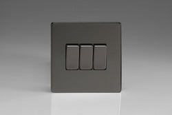 Varilight 3-Gang 10A 1- or 2-Way Rocker Switch - XDI3S