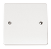 Click Scolmore Mode 1 Gang Blanking Plate Polar White - CMA060