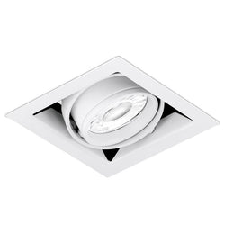 Aurora EDLM Pro Adjustable Downlight Single - Matt White - EN-MGU101MW