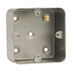 Click Scolmore Essentials Metal Clad 40MM  Single Back Box - CL083