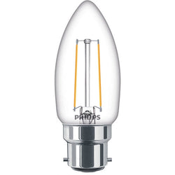 Philips CorePro 2-25W LED Filament Candle BC/B22 Very Warm White - 929001815692 (UK1022) - 34724300