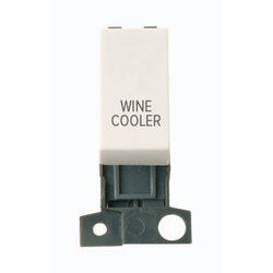 Click Scolmore MiniGrid 13A Resistive Double-Pole Switch Module Polar White - MD018PW