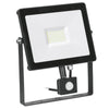 Aurora Quazar50W Adjustable IP65 Driverless LED Floodlight with PIR Sensor 4000K White - EN-FLH50PBLK/40