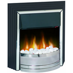 Dimplex Zamora Freestanding Fire (Black and Chrome Effect Finish ) - ZAM20