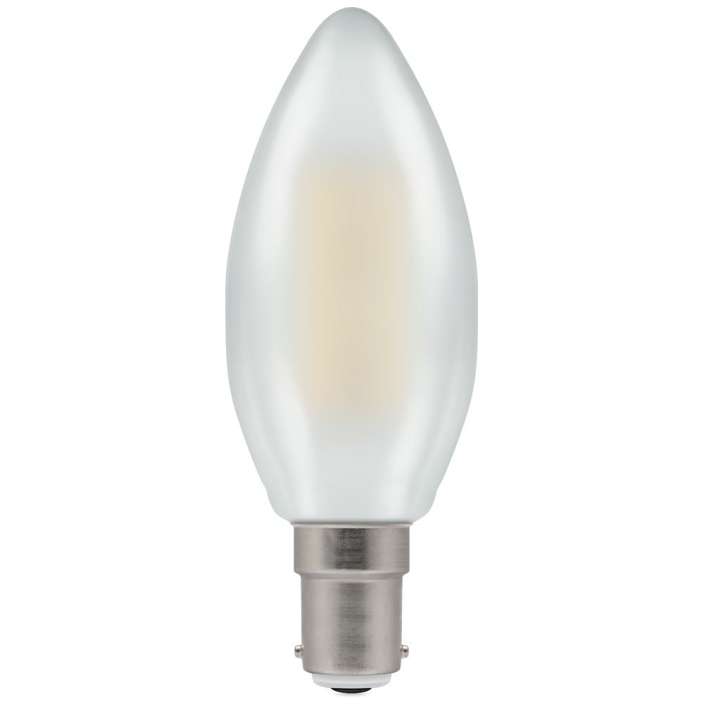 LED Candle SBC B15 Filament Dimmable Pearl 5W Warm
