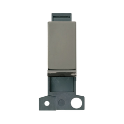 Click Scolmore MiniGrid 10A 3 Position Retractive Switch Ingot Module Black Nickel - MD075BN