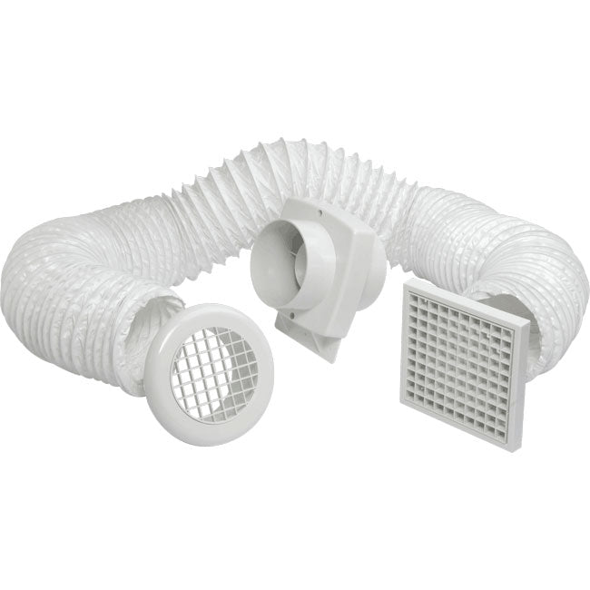 Manrose VSF100T Intervent 4inch. In-Line Shower Fan Timer Model ...