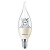 Philips 4W LED E14 SES Bent-Tip Candle Very Warm White Dimmable - 45376600