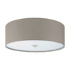 EGLO ES/E27 Pasteri Taupe Fabric Ceiling Light 3x60W - 94919