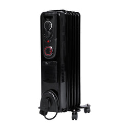Devola 1500W Oil Filled Radiator (Black) - DVSOR5F15B