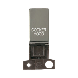 Click Scolmore MiniGrid 13A Double-Pole Ingot Cooker Hood Switch Black Nickel - MD018BN-CH