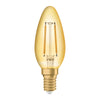 Osram 2.5W Vintage Gold LED Candle Bulb E14/SES Very Warm White - 293212